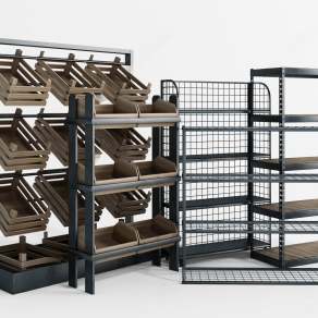 现代展柜3D模型下载